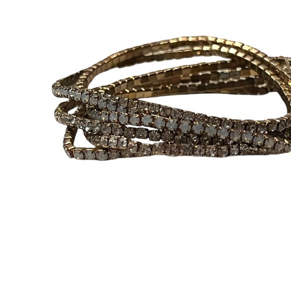 Gold Rhinestone Bracelets - Picture 5 of 6